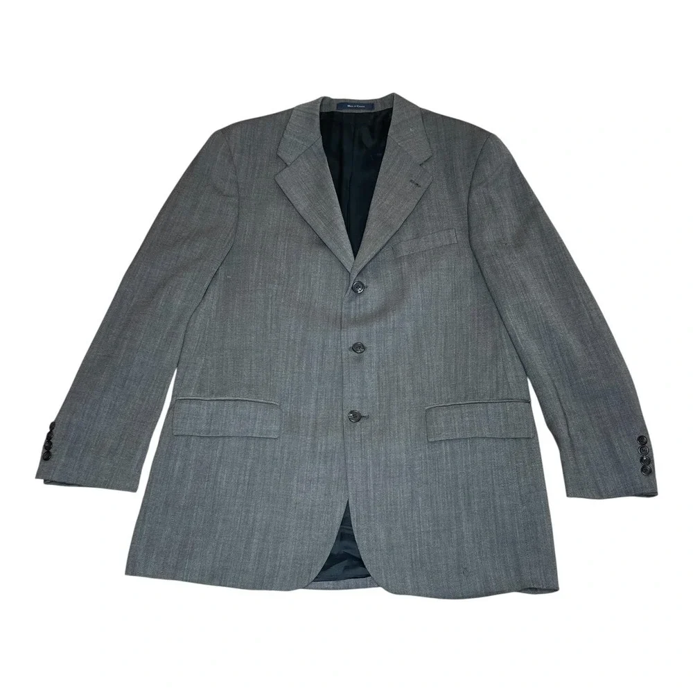 Ralph Lauren Mens 42T Grey Textured 100% Wool 3-Button Blazer Sports Coat Canada